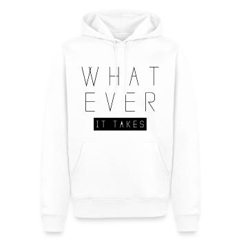 whatever it takes - Männer Premium Bio Hoodie - Weiß - Vorne - Nico (187cm)