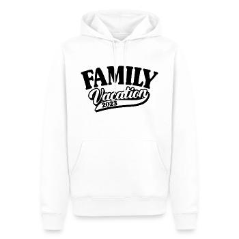 Vacances en famille 2023, Matching Family Summer Vacay - Sweat à capuche Premium bio Homme - blanc - Devant - Nico (187cm)