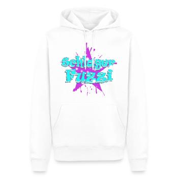 Schlager Schlagerfuzzi bei Schlagerparty mit Herz - Männer Premium Bio Hoodie - Weiß - Vorne - Nico (187cm)
