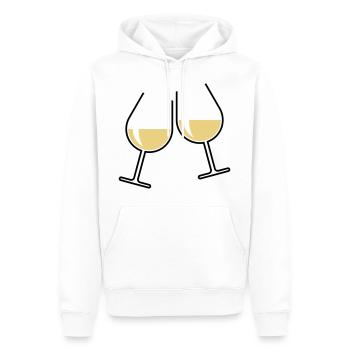 XZwei Beliebte Geschenke (Twocoloured) - Männer Premium Bio Hoodie - Weiß - Vorne - Nico (187cm)