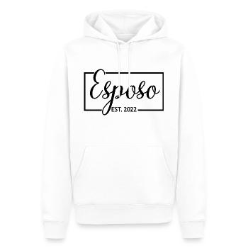 Esposo Est. 2022 Fiançailles pour le mariage du marié - Sweat à capuche Premium bio Homme - blanc - Devant - Nico (187cm)