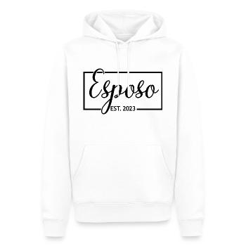 Esposo Est. 2023 Mariage cadeau du marié de fiançailles - Sweat à capuche Premium bio Homme - blanc - Devant - Nico (187cm)