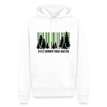 shinrin yoku Waldgänger Waldbaden Wald - Männer Premium Bio Hoodie - Weiß - Vorne - Nico (187cm)