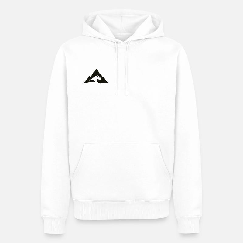 Panthère - Sweat à capuche Premium bio Homme - blanc