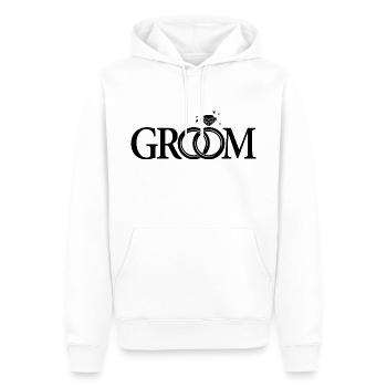 Groom Cool Matching Couple Wedding Party Mariage - Sweat à capuche Premium bio Homme - blanc - Devant - Nico (187cm)