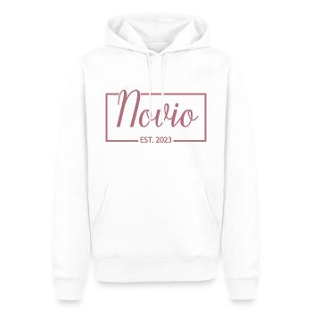 2023 Verlobungsgeschenk Hochzeit des Bräutigams - Männer Premium Bio Hoodie - Weiß - Vorne - Nico (187cm)