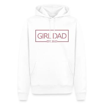 2023 Baby Shower Grossesse Révéler - Sweat à capuche Premium bio Homme - blanc - Devant - Nico (187cm)