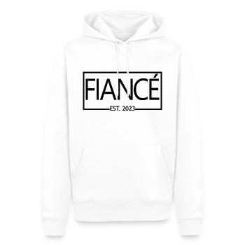 Verlobter Est. 2023 Verlobungsgeschenk Hochzeit des Bräutigams - Männer Premium Bio Hoodie - Weiß - Vorne - Nico (187cm)