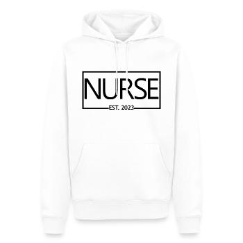 Krankenschwester Est. 2023 Abschluss Krankenpflege Student Geschenk - Männer Premium Bio Hoodie - Weiß - Vorne - Nico (187cm)