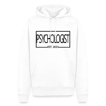 Psychologe Est. 2023 Abschluss Psychologie Geschenk - Männer Premium Bio Hoodie - Weiß - Vorne - Nico (187cm)