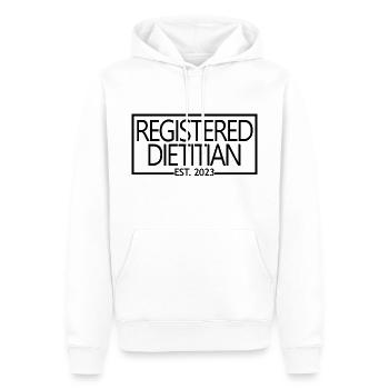 Registrierter Ernährungsberater Est. 2023 Diätassistent - Männer Premium Bio Hoodie - Weiß - Vorne - Nico (187cm)