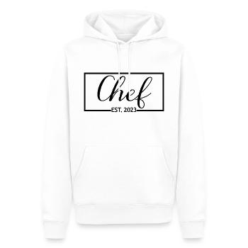 Koch Est. 2023 diplomierter Koch Kochkunst Student - Männer Premium Bio Hoodie - Weiß - Vorne - Nico (187cm)