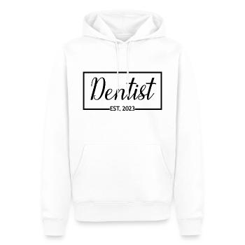 Zahnarzt Est. 2023 Abschluss Student der Zahnmedizin - Männer Premium Bio Hoodie - Weiß - Vorne - Nico (187cm)