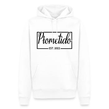 Prometido Est. 2022 Fiancé Engagement Groom To Be - Sweat à capuche Premium bio Homme - blanc - Devant - Nico (187cm)