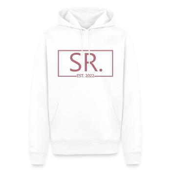 Sr. Est. 2022 Verlobung für die Hochzeitsfeier des Bräutigams - Männer Premium Bio Hoodie - Weiß - Vorne - Nico (187cm)