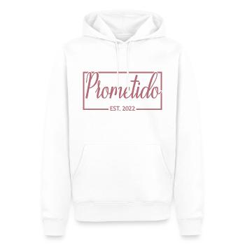 Prometido Est. 2022 Fiancé Engagement Groom To Be - Sweat à capuche Premium bio Homme - blanc - Devant - Nico (187cm)