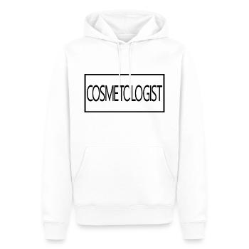 Cosmétologue fière étudiante diplômée en cosmétologie - Sweat à capuche Premium bio Homme - blanc - Devant - Nico (187cm)