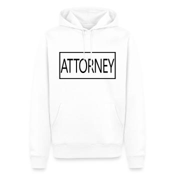 Avocat Fier étudiant avocat diplômé - Sweat à capuche Premium bio Homme - blanc - Devant - Nico (187cm)