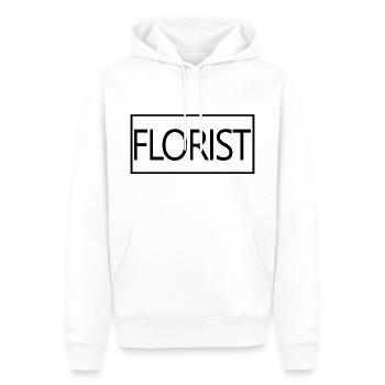 Fleuriste fière fleuriste diplômée Cadeau étudiant - Sweat à capuche Premium bio Homme - blanc - Devant - Nico (187cm)