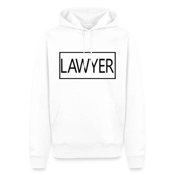 Avocat fier étudiant diplômé de l’école d’avocats - Sweat à capuche Premium bio Homme - blanc - Devant - Nico (187cm)