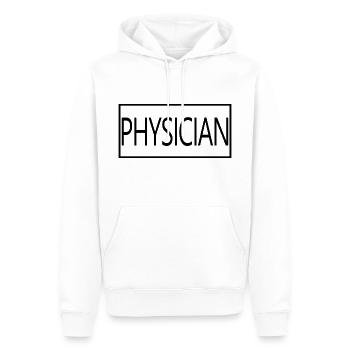 Médecin fier étudiant diplômé en médecine - Sweat à capuche Premium bio Homme - blanc - Devant - Nico (187cm)
