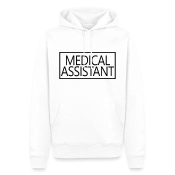 Assistant médical fier diplômé de soins de santé - Sweat à capuche Premium bio Homme - blanc - Devant - Nico (187cm)