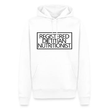 Registrierter Ernährungsberater Proud RDN - Männer Premium Bio Hoodie - Weiß - Vorne - Nico (187cm)