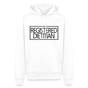 Registrierter Ernährungsberater Stolzer diplomierter Ernährungsberater - Männer Premium Bio Hoodie - Weiß - Vorne - Nico (187cm)