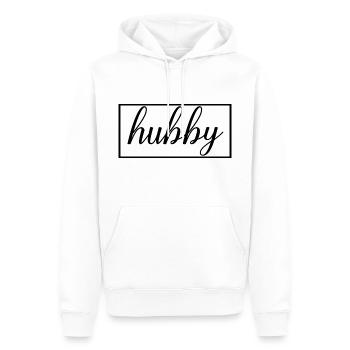 Ehemann Matching Verlobung Hochzeit Flitterwochen - Männer Premium Bio Hoodie - Weiß - Vorne - Nico (187cm)