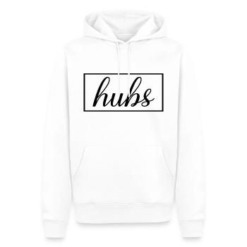 Hubs Matching Verlobung Hochzeit Flitterwochen - Männer Premium Bio Hoodie - Weiß - Vorne - Nico (187cm)