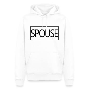 Echtgenoot Matching Paar Mannen &Vrouwen Trouwdag - Mannen Premium Bio hoodie - wit - Voor - Nico (187cm)