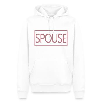 Echtgenoot Matching Paar Mannen &Vrouwen Trouwdag - Mannen Premium Bio hoodie - wit - Voor - Nico (187cm)