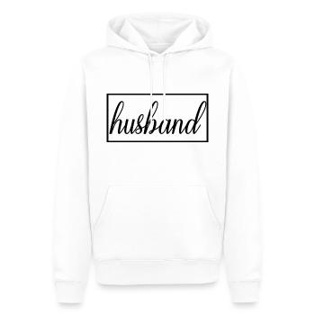 Ehemann passende Verlobung Hochzeit Flitterwochen - Männer Premium Bio Hoodie - Weiß - Vorne - Nico (187cm)