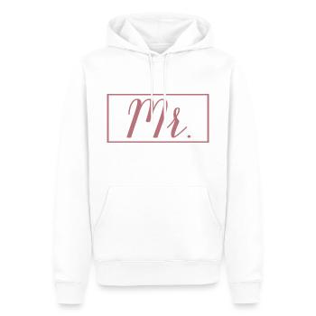 Mr. Matching Couple Verlobung Hochzeit Flitterwochen - Männer Premium Bio Hoodie - Weiß - Vorne - Nico (187cm)