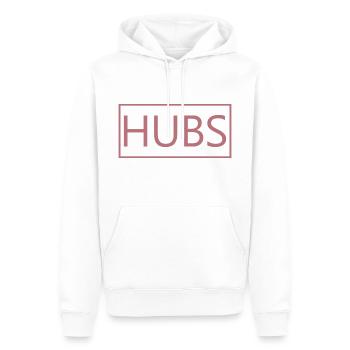 Hubs Matching Verlobung Hochzeit Flitterwochen - Männer Premium Bio Hoodie - Weiß - Vorne - Nico (187cm)