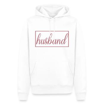 Ehemann Matching Verlobung Hochzeit Flitterwochen - Männer Premium Bio Hoodie - Weiß - Vorne - Nico (187cm)