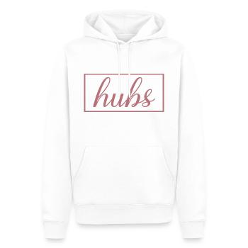 Hubs Matching Verlobung Hochzeit Flitterwochen - Männer Premium Bio Hoodie - Weiß - Vorne - Nico (187cm)