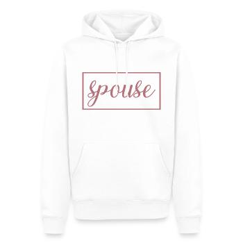 Echtgenoot Matching Paar Mannen &Vrouwen Trouwdag - Mannen Premium Bio hoodie - wit - Voor - Nico (187cm)