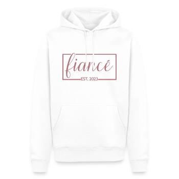 Verlobte Est. 2023 Verlobungsgeschenk Hochzeit des Bräutigams - Männer Premium Bio Hoodie - Weiß - Vorne - Nico (187cm)