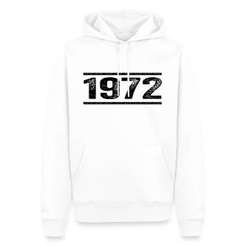1972 Retro 1972 Geburtstag 1972 Vintage 1972 - Männer Premium Bio Hoodie - Weiß - Vorne - Nico (187cm)