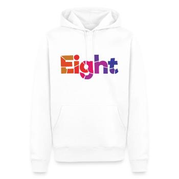 Acht-8-jähriger Geburtstag, 8-jähriges Jubiläum - Männer Premium Bio Hoodie - Weiß - Vorne - Nico (187cm)