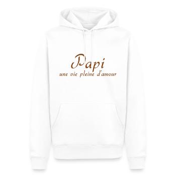 GRANDPA DAD GRANDPA HUMOR GRANDPA JOKE 4 - Men’s Premium Organic Hoodie - white - Front - Nico (187cm)