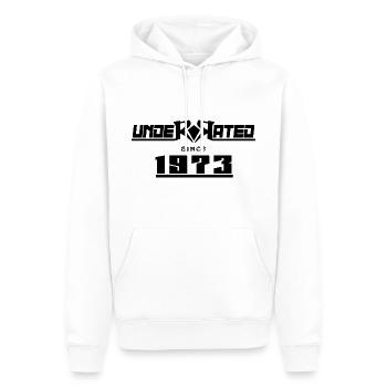 1973 birthday 49 years 49th anniversary underrated - Men’s Premium Organic Hoodie - white - Front - Nico (187cm)