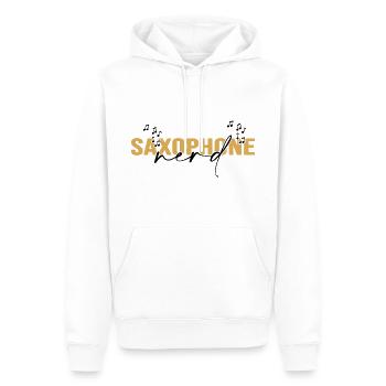 Saxophone Saxophonist Saxophonspieler - Männer Premium Bio Hoodie - Weiß - Vorne - Nico (187cm)