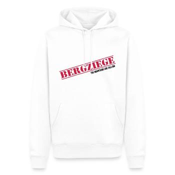 bergziege servus alpin bergwandern bergtags - Männer Premium Bio Hoodie - Weiß - Vorne - Nico (187cm)