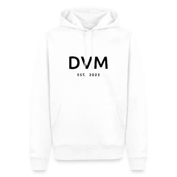 DVM Est. 2023 Remise des diplômes du cadeau étudiant DVM - Sweat à capuche Premium bio Homme - blanc - Devant - Nico (187cm)