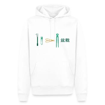 BONSAI Yamadori Nebari Bonsai Master Bonsai Show - Sweat à capuche Premium bio Homme - blanc - Devant - Nico (187cm)
