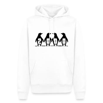 2000 geburtstag pinguin party winterschwimmer - Männer Premium Bio Hoodie - Weiß - Vorne - Nico (187cm)