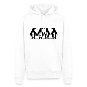 1971 Birthday Ice Baths Anniversary Winter Swimmers - Men’s Premium Organic Hoodie - white - Front - Nico (187cm)