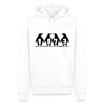 1973 Birthday Ice Baths Anniversary Winter Swimmers - Men’s Premium Organic Hoodie - white - Front - Nico (187cm)